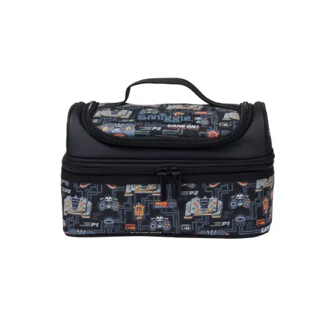 Smiggle Super Charge Collection Lunch Bag 3Y+, Black, 15Cm