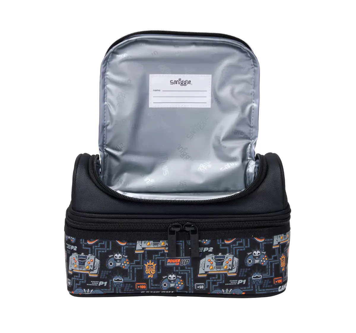 Smiggle Super Charge Collection Lunch Bag 3Y+, Black, 15Cm