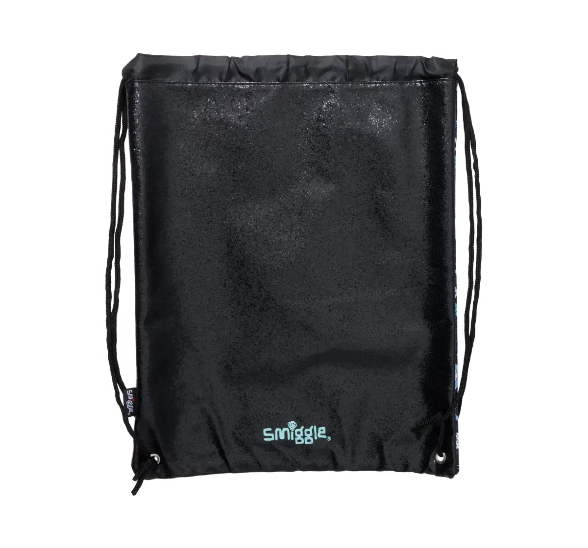Smiggles Supercharge Collection Drawstring Bag for Kids 3Y+, Black Mix