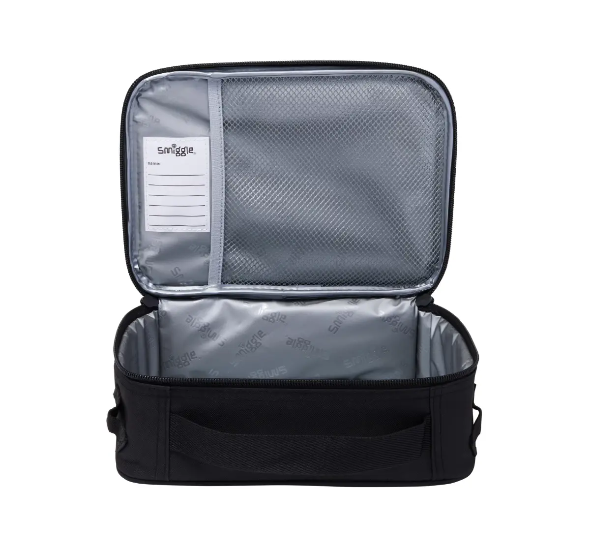 Smiggle Super Charge Collection Lunch Bag, 3Y+, Black Mix