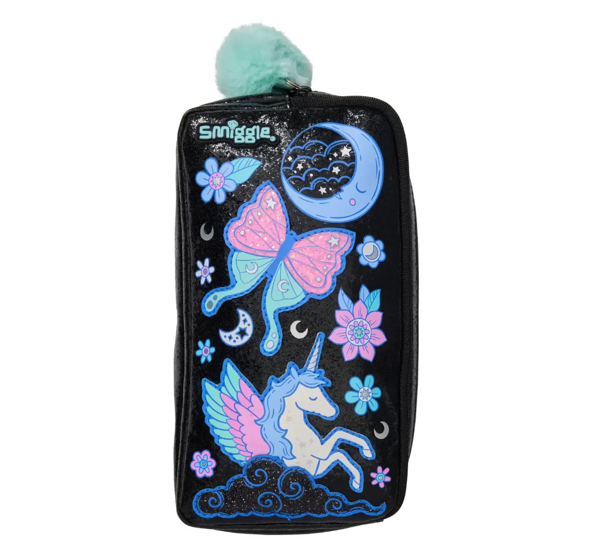 Smiggle Super Charge Collection Pencil Case 3Y+, Black