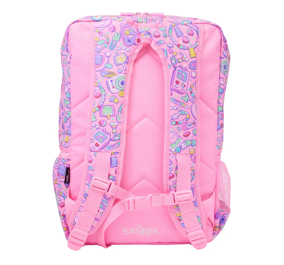 Smiggle Super Charge Attach Foldover 18 inches Backpack Pink, 3Y+