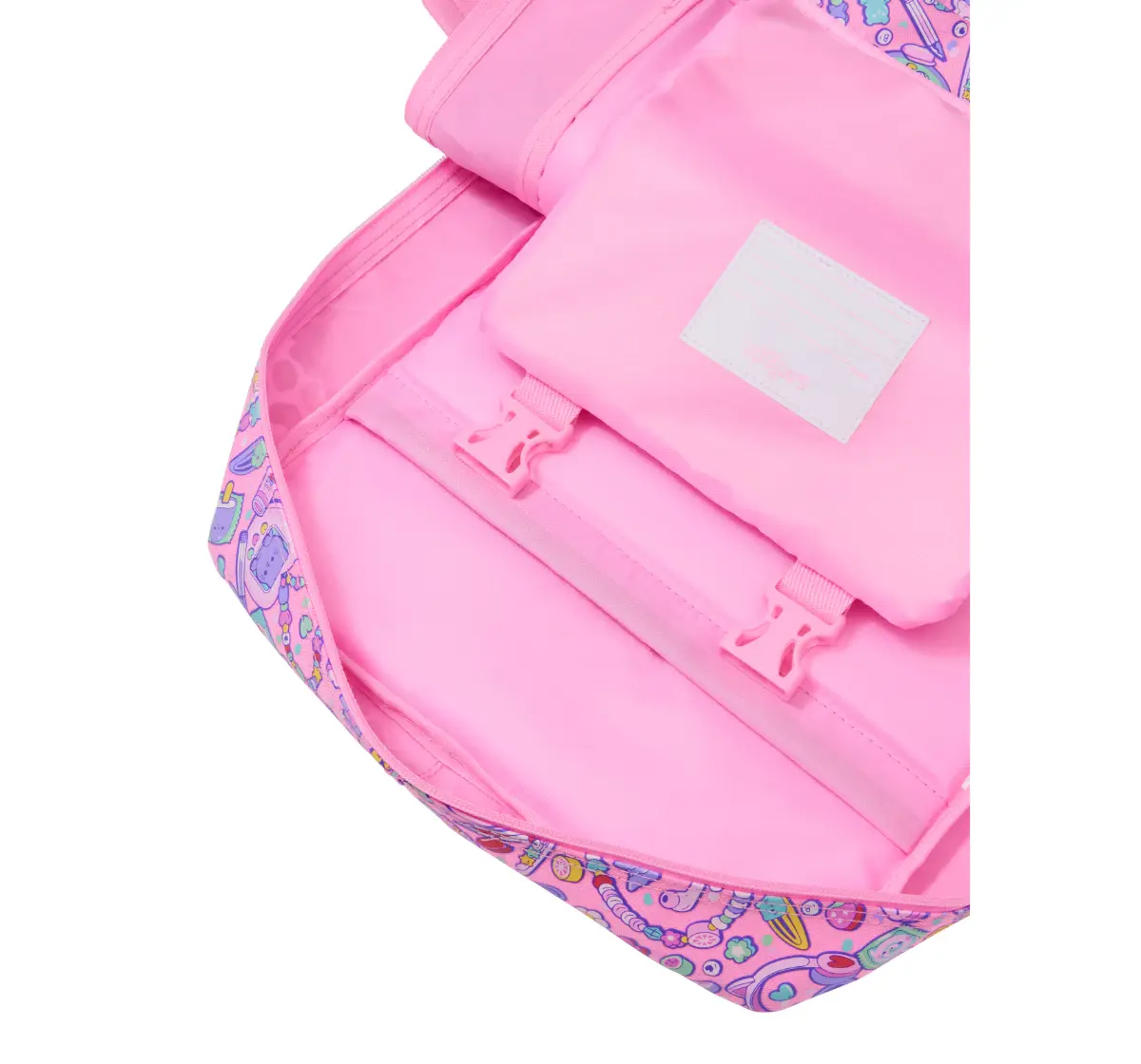 Smiggle Super Charge Attach Foldover 18 inches Backpack Pink, 3Y+