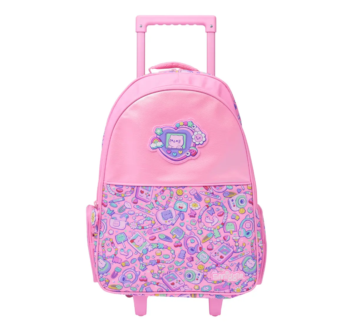 Smiggle Super Charge Collection 18 inches Trolley Backpack, Pink, 3Y+