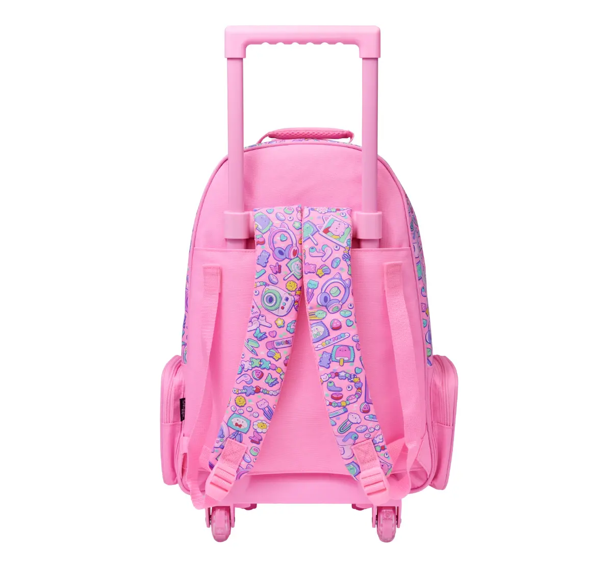 Smiggle Super Charge Collection 18 inches Trolley Backpack, Pink, 3Y+