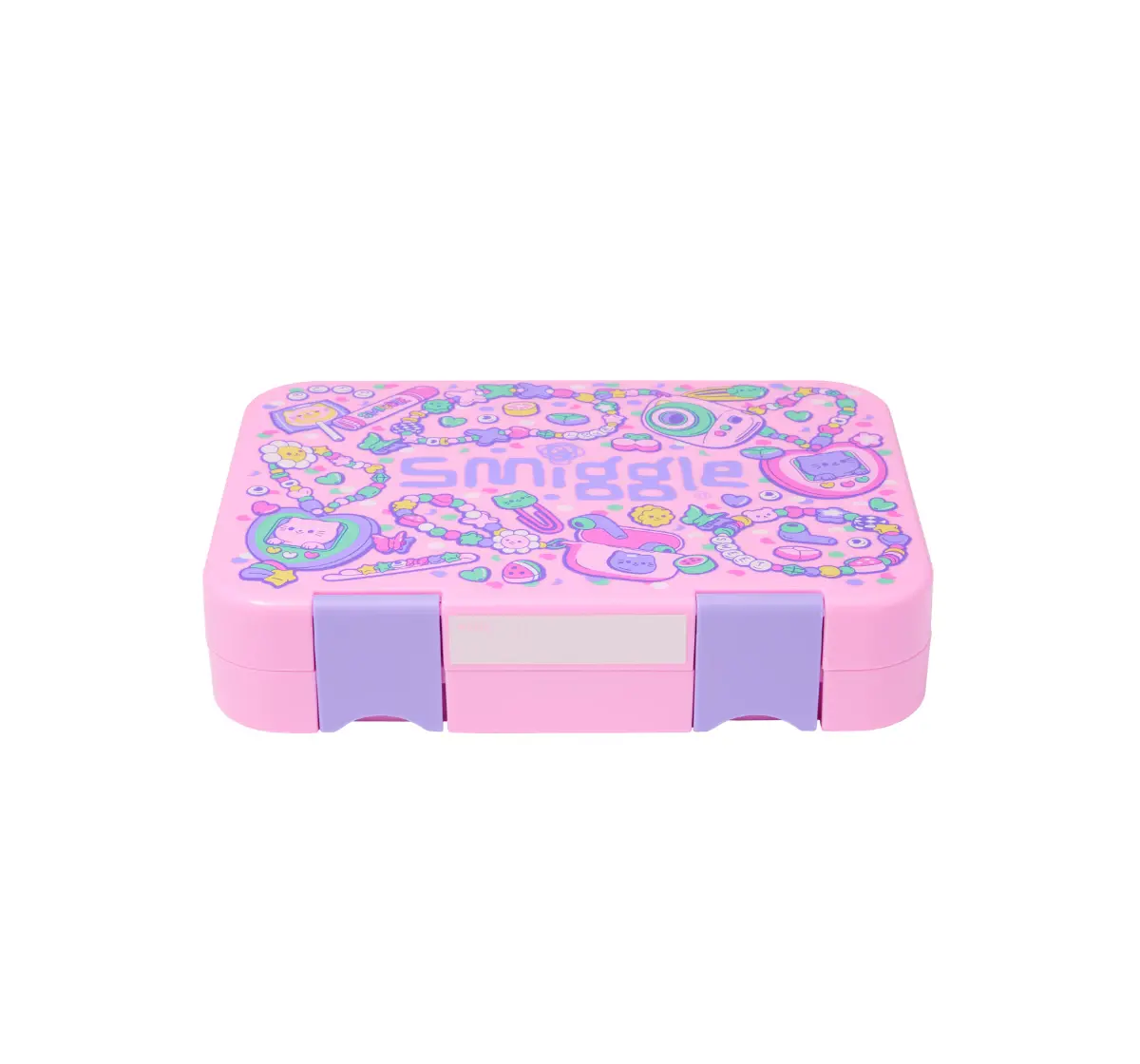 Smiggle Super Charge Collection Bento Lunch Box 3Y+, Pink, 21Cm