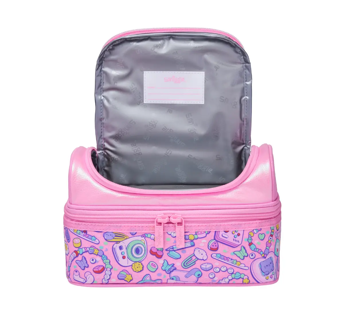 Smiggle Super Charge Collection Lunch Bag 3Y+, Pink, 15Cm