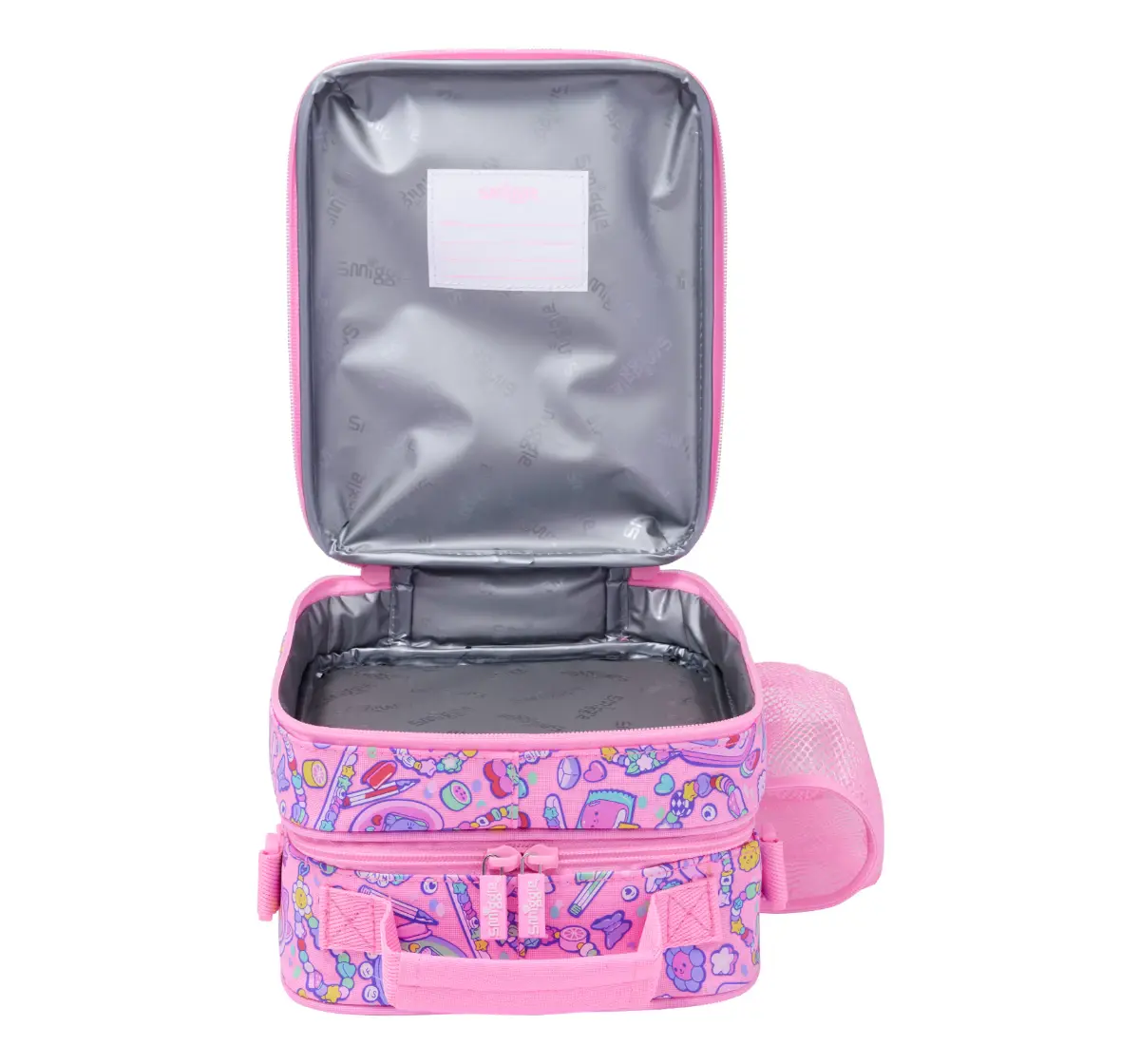 Smiggle Super Charge Collection Lunch Bag, 3Y+, Pink