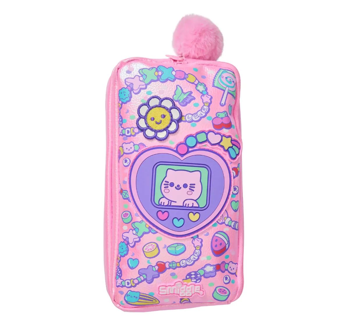 Smiggle Super Charge Collection Pencil Case 3Y+, Pink