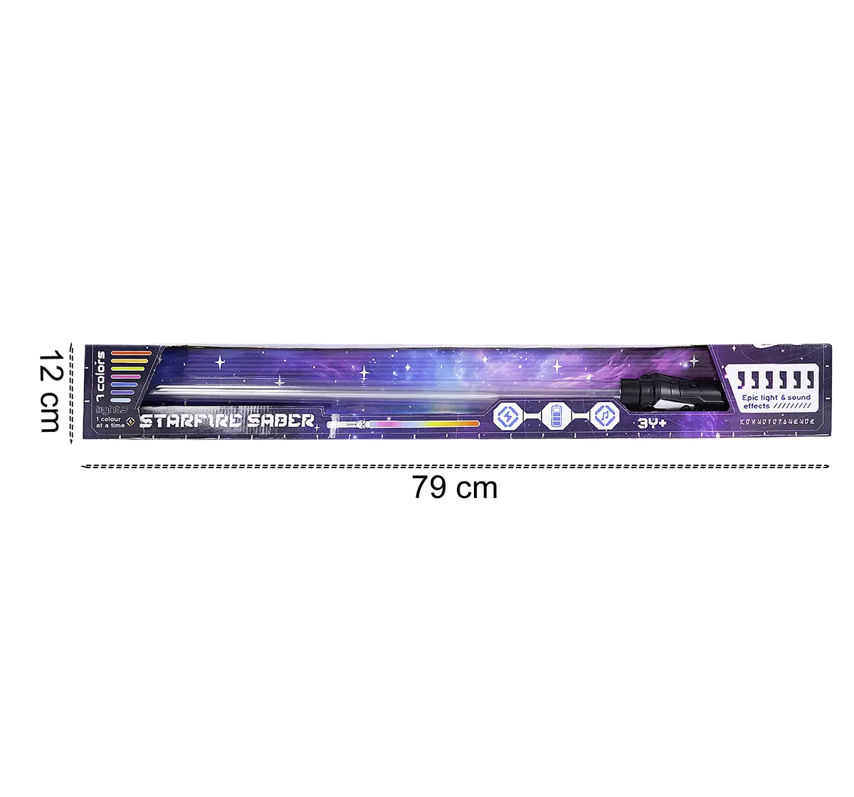Starfire X-Tend Transparent Light Saber, 3Y+