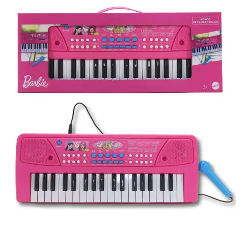 Kriiddaank Barbie Keyboard Piano 400, Musical Toy, Musical Instrument, 3Y+