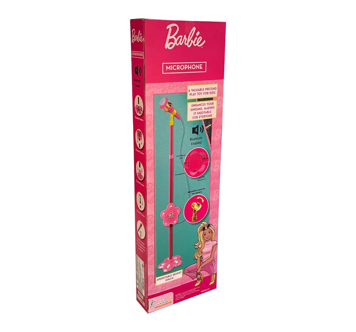 Kriiddaank Barbie Microphone, Musical Toy, Musical Instrument, 3Y+