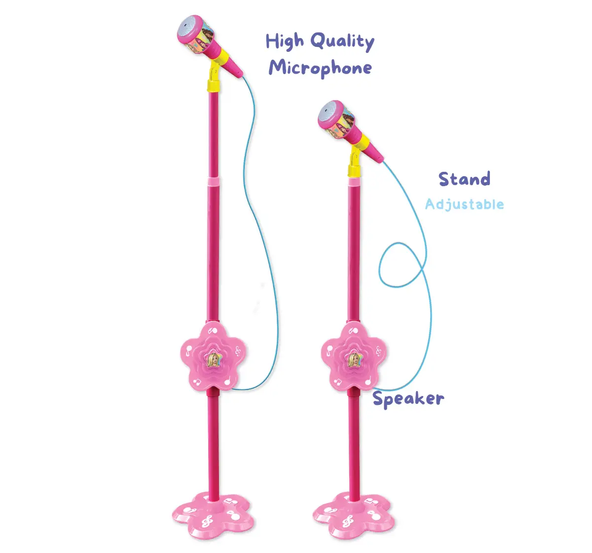 Kriiddaank Barbie Microphone, Musical Toy, Musical Instrument, 3Y+