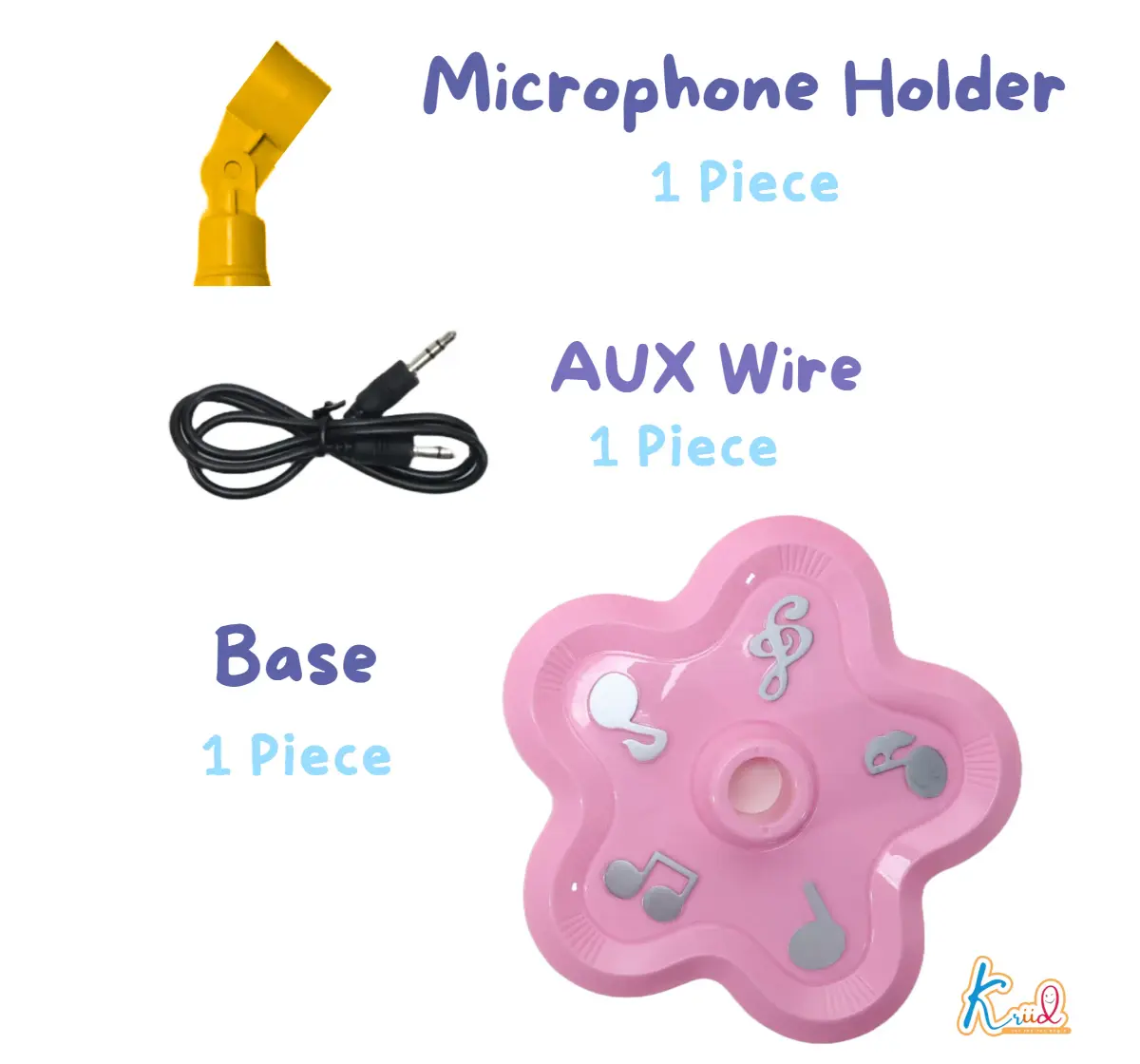 Kriiddaank Barbie Microphone, Musical Toy, Musical Instrument, 3Y+