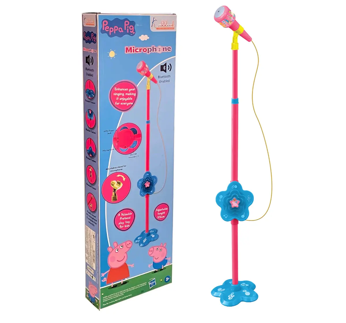 Kriiddaank Peppa Microphone, Musical Toy, Musical Instrument, 3Y+
