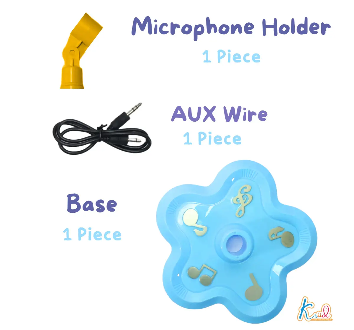 Kriiddaank Peppa Microphone, Musical Toy, Musical Instrument, 3Y+