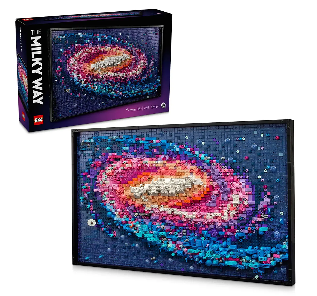 LEGO Art The Milky Way Galaxy Wall Art Set 31212(3091 Pieces), 18Y+