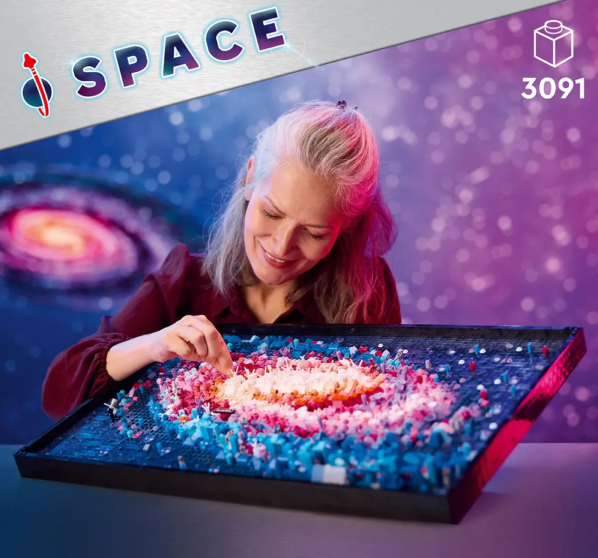 LEGO Art The Milky Way Galaxy Wall Art Set 31212(3091 Pieces), 18Y+