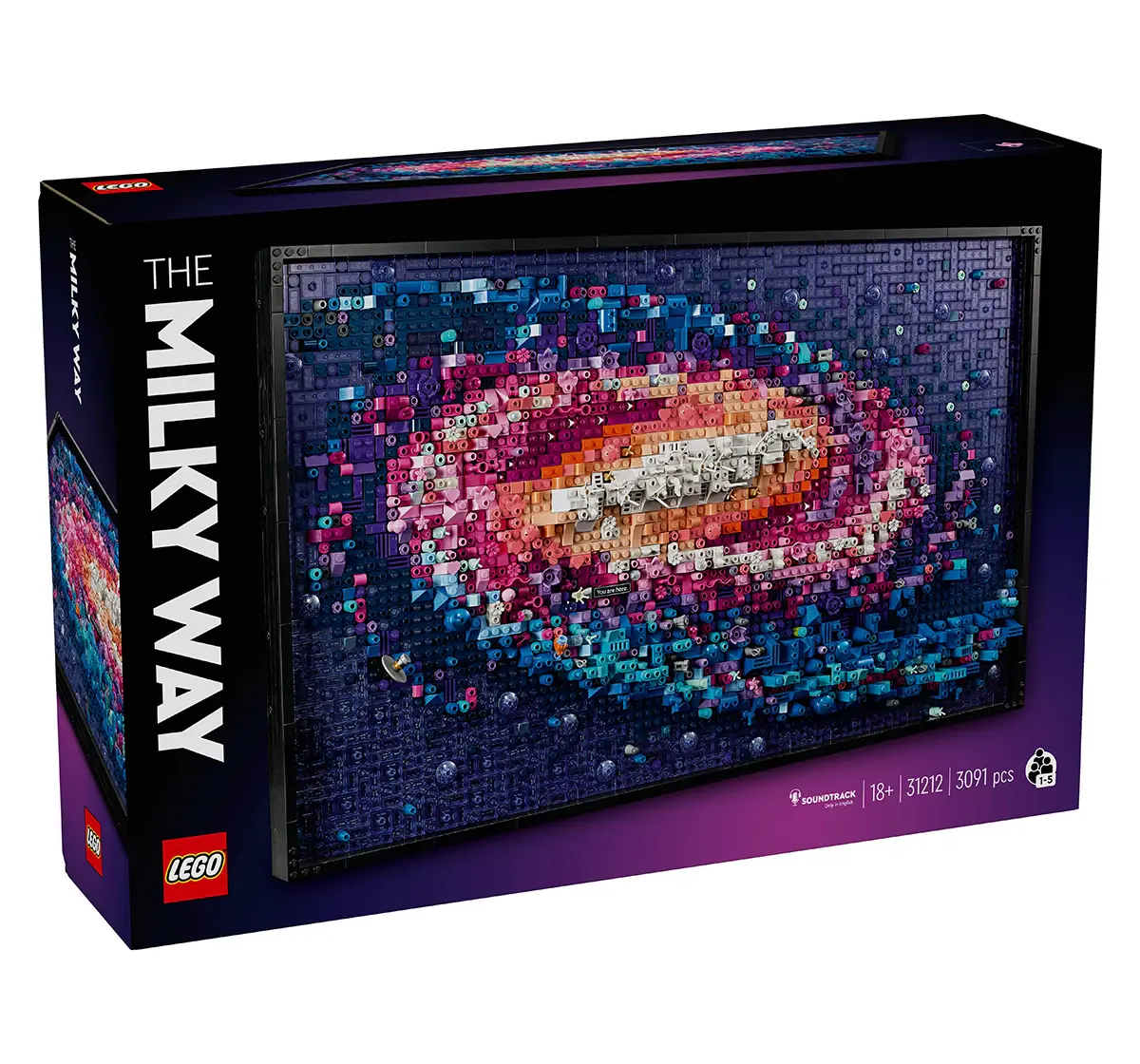 LEGO Art The Milky Way Galaxy Wall Art Set 31212(3091 Pieces), 18Y+