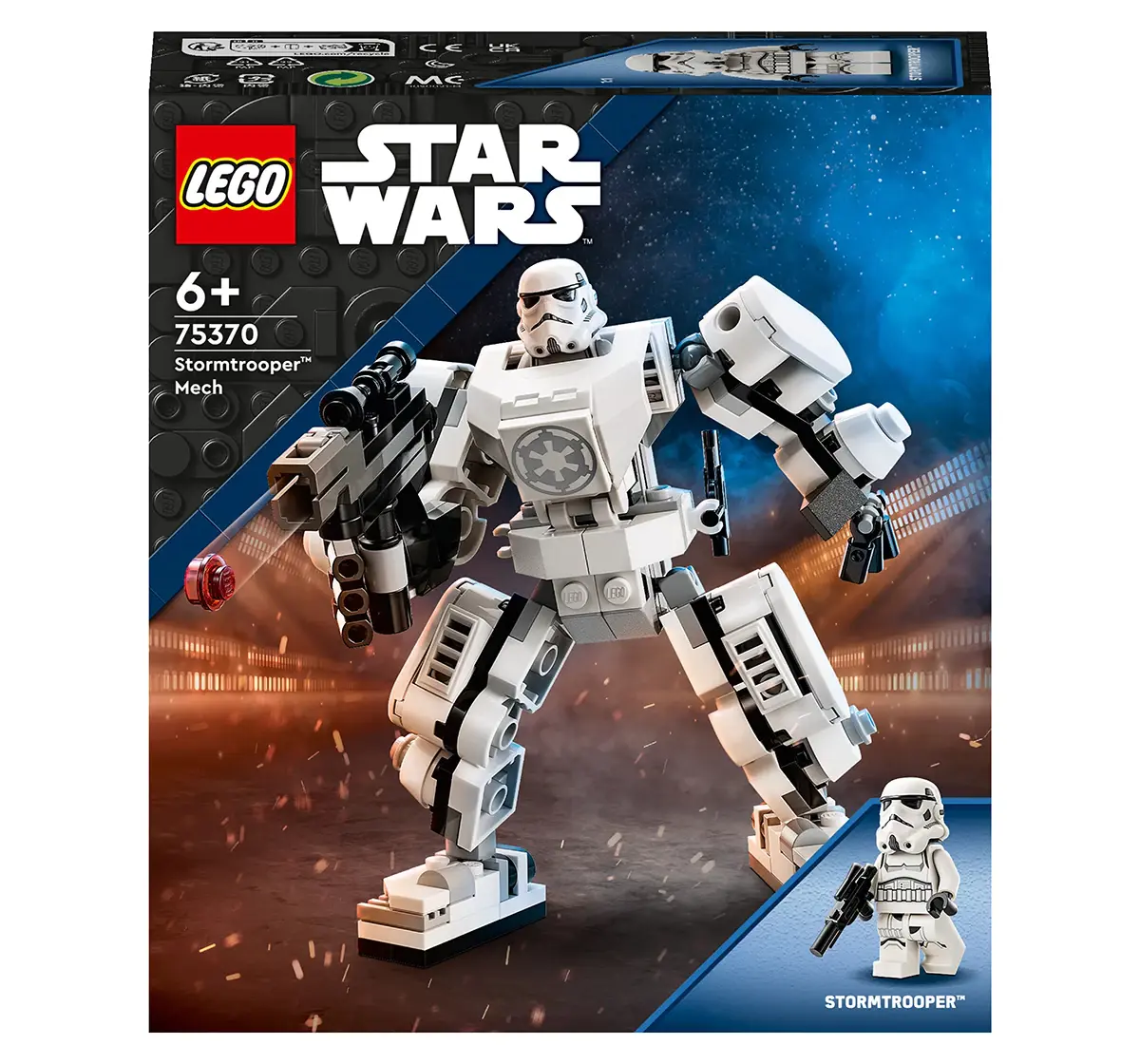 LEGO Star Wars Stormtrooper Mech 75370 Building Toy Set (138 Pieces), 6Y+