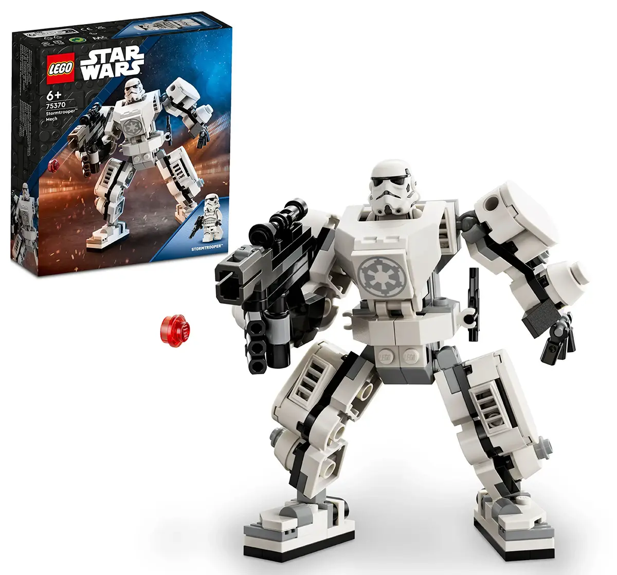 LEGO Star Wars Stormtrooper Mech 75370 Building Toy Set (138 Pieces), 6Y+