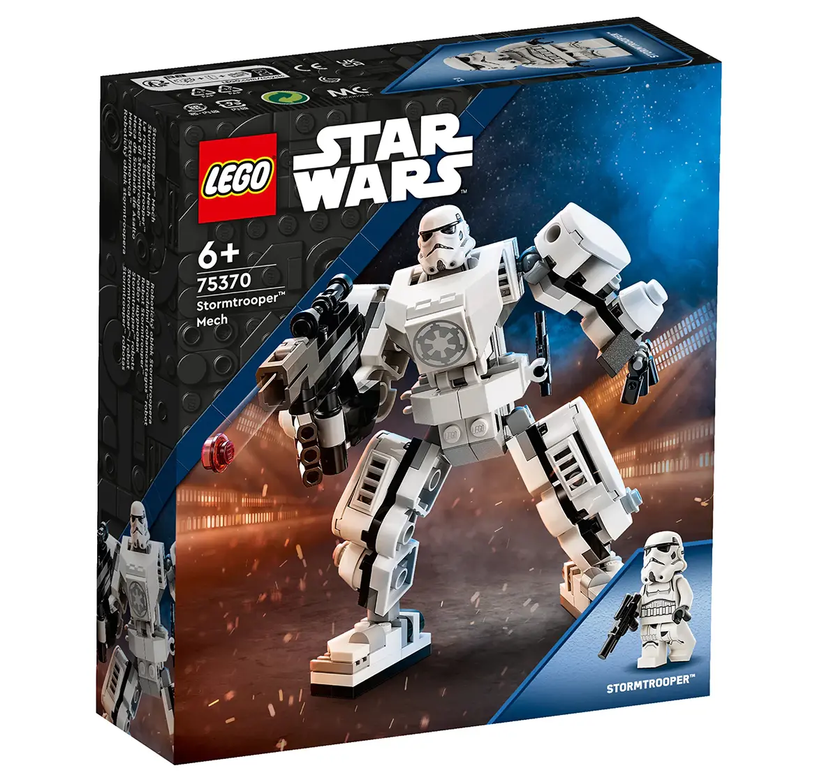 LEGO Star Wars Stormtrooper Mech 75370 Building Toy Set (138 Pieces), 6Y+