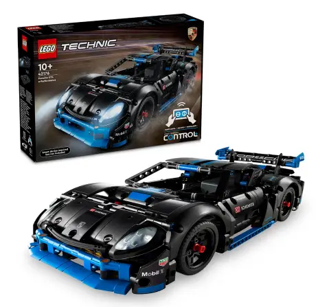 LEGO Technic Porsche GT4 e-Performance Race Car Toy 42176 (834 Pieces), 10Y+