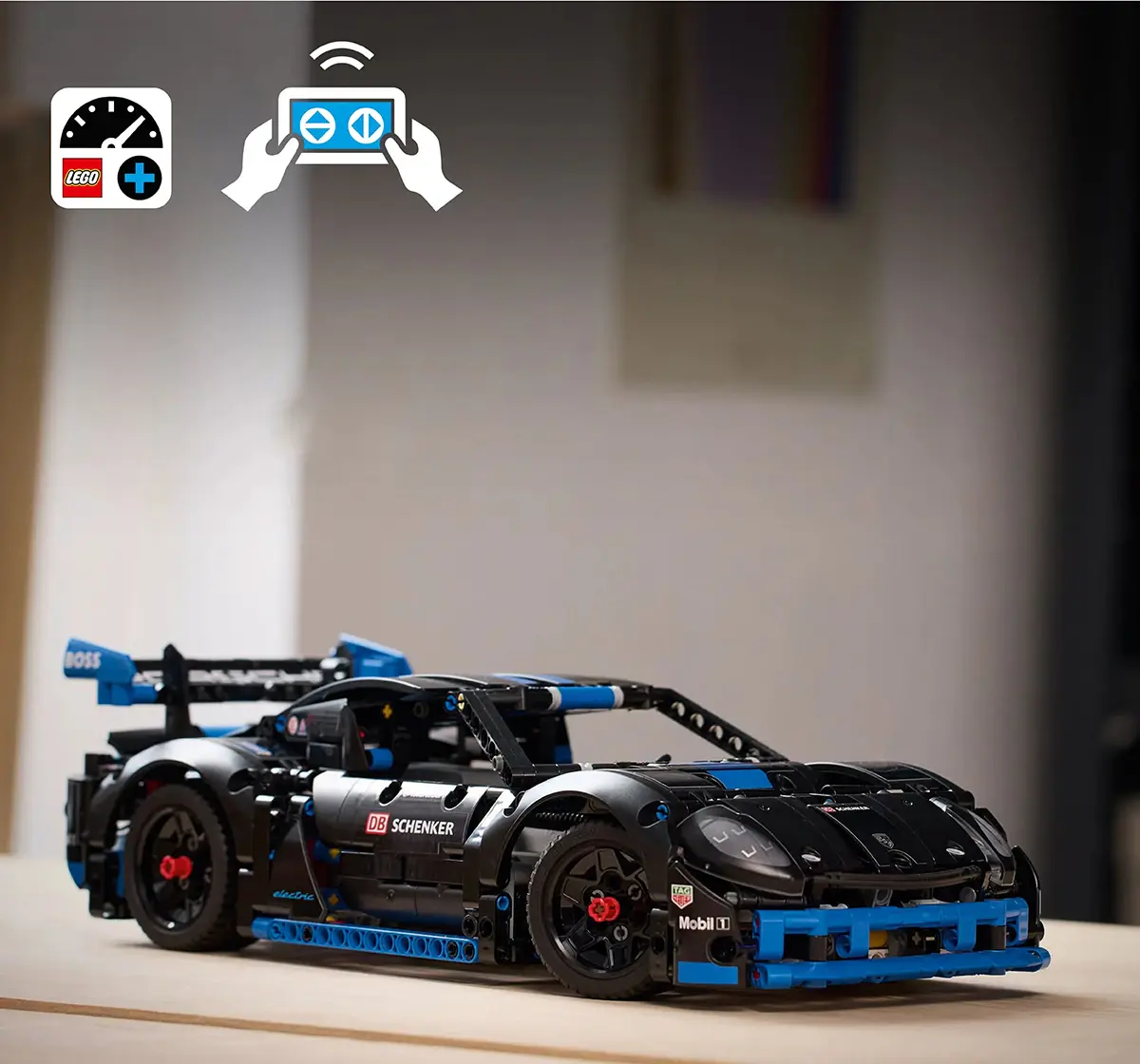 LEGO Technic Porsche GT4 e-Performance Race Car Toy 42176 (834 Pieces), 10Y+