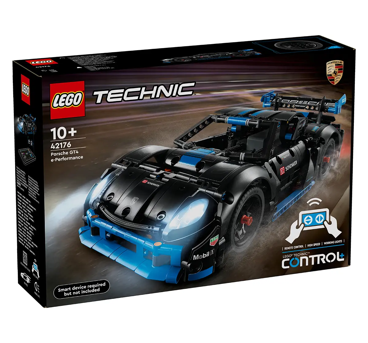 LEGO Technic Porsche GT4 e-Performance Race Car Toy 42176 (834 Pieces), 10Y+