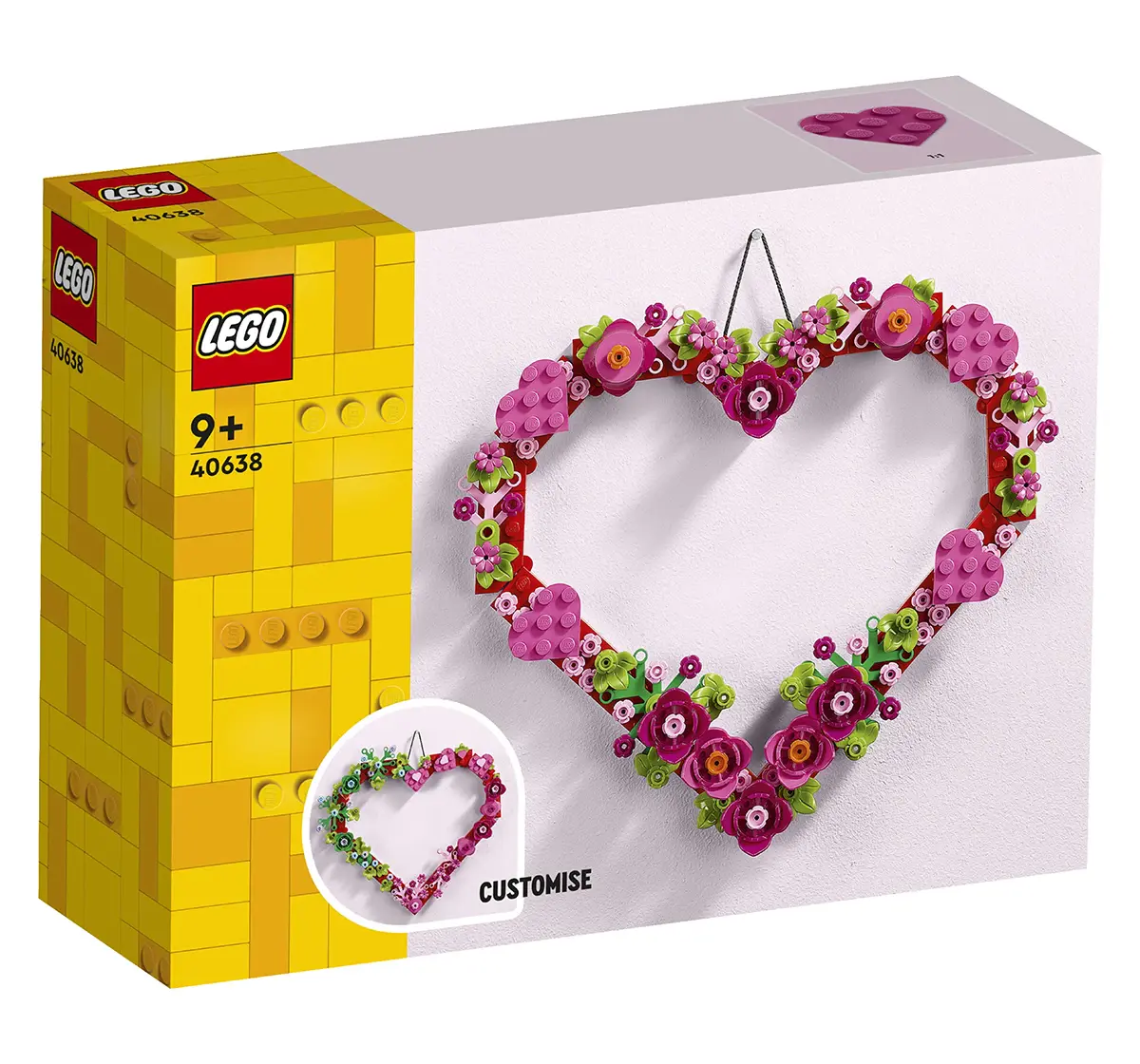 LEGO Heart Ornament Home Decor 40638 (254 Pieces), 9Y+