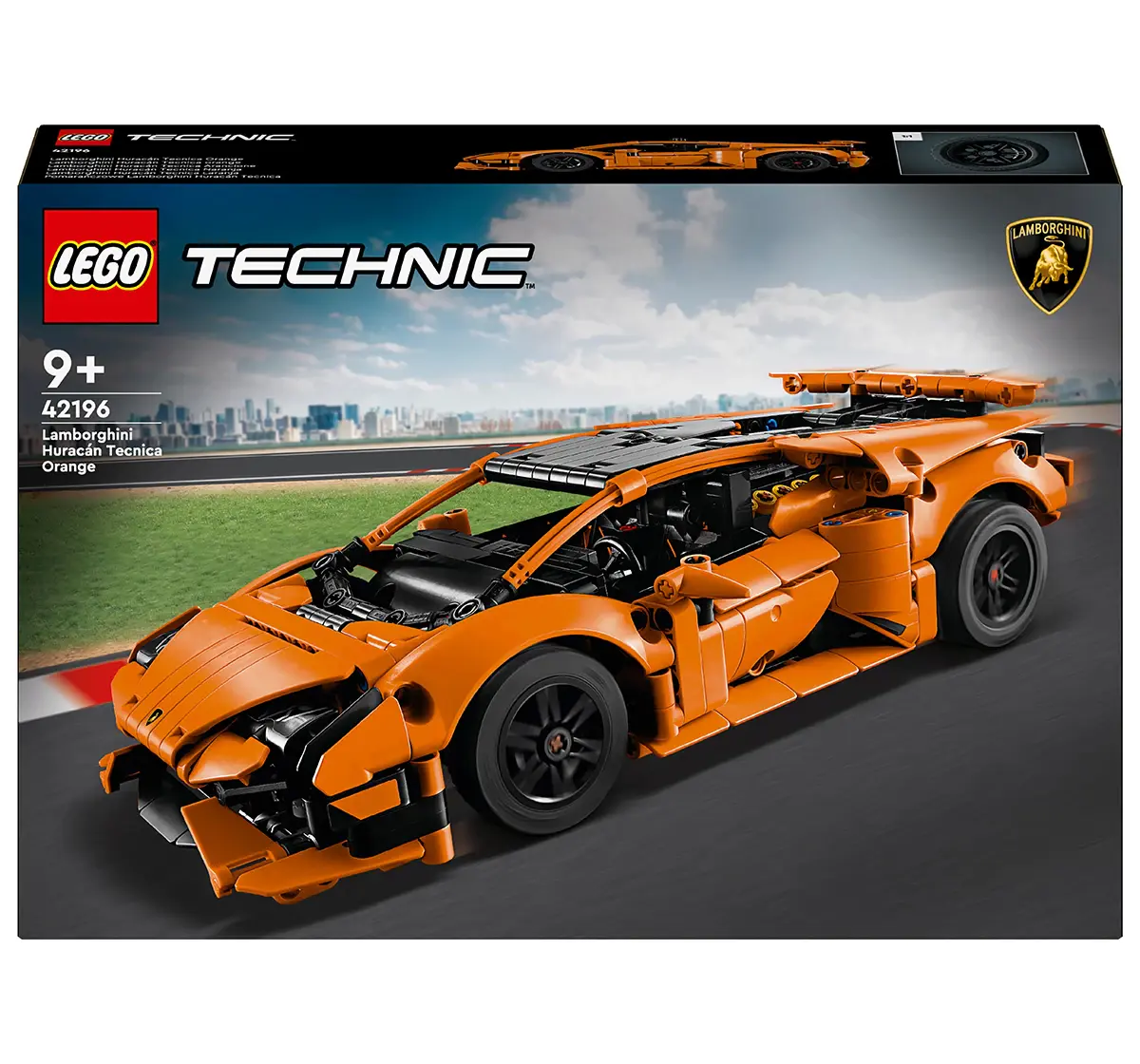 LEGO Technic Lamborghini Huracán Tecnica Orange Set 42196 (806 Pieces), 9Y+