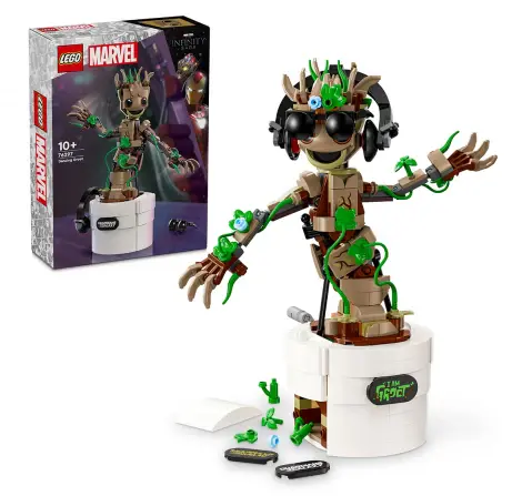 LEGO Marvel Dancing Groot Buildable Animated Toy 76297 (459 Pieces), 10Y+