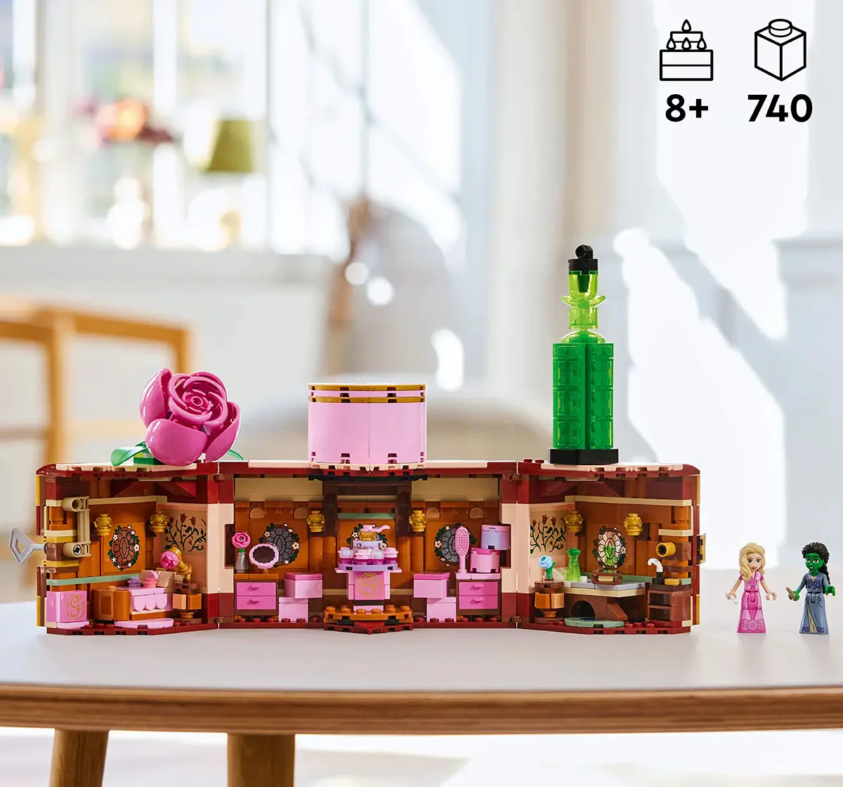 LEGO Wicked Glinda & Elphaba’s Dormitory Collectible Toy Model 75683 (740 Pieces), 8Y+