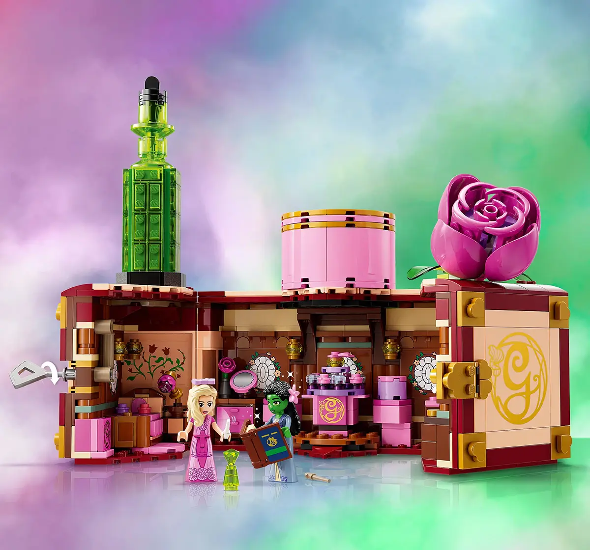 LEGO Wicked Glinda & Elphaba’s Dormitory Collectible Toy Model 75683 (740 Pieces), 8Y+