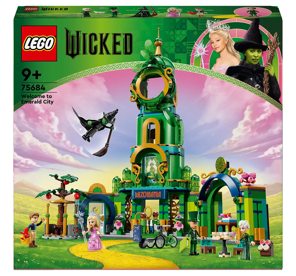 LEGO Wicked Welcome to Emerald City Collectible Toy 75684 (945 Pieces), 9Y+