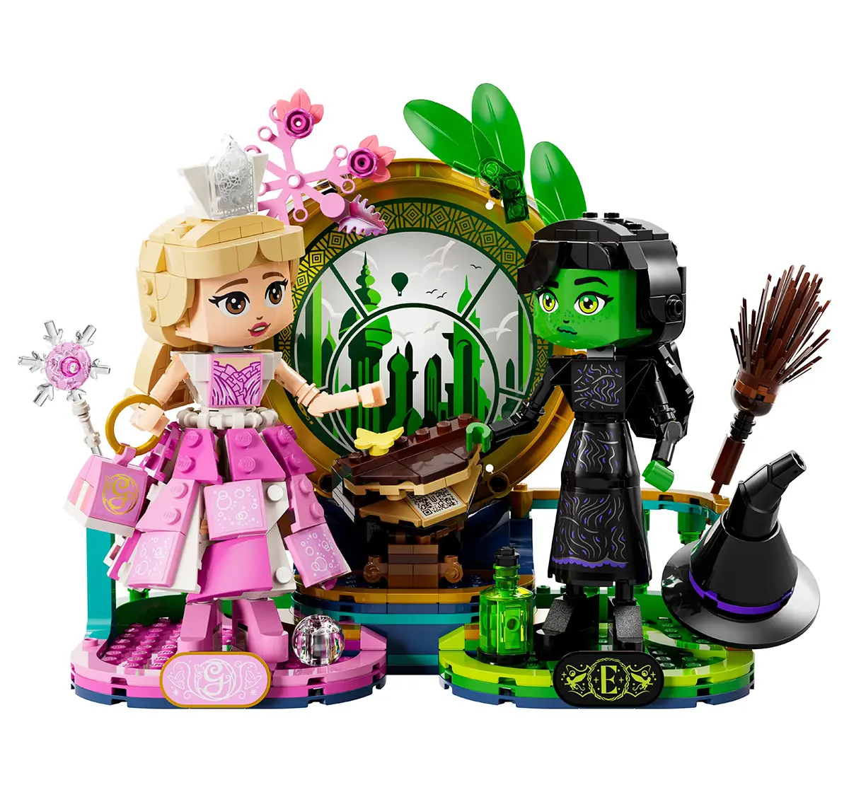 LEGO Wicked Elphaba & Glinda Figures Fantasy Toy Construction Playset 75682 (558 Pieces), 10Y+