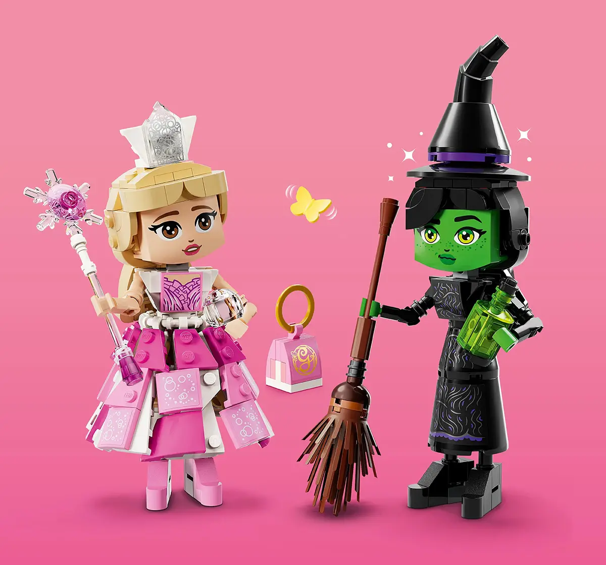 LEGO Wicked Elphaba & Glinda Figures Fantasy Toy Construction Playset 75682 (558 Pieces), 10Y+