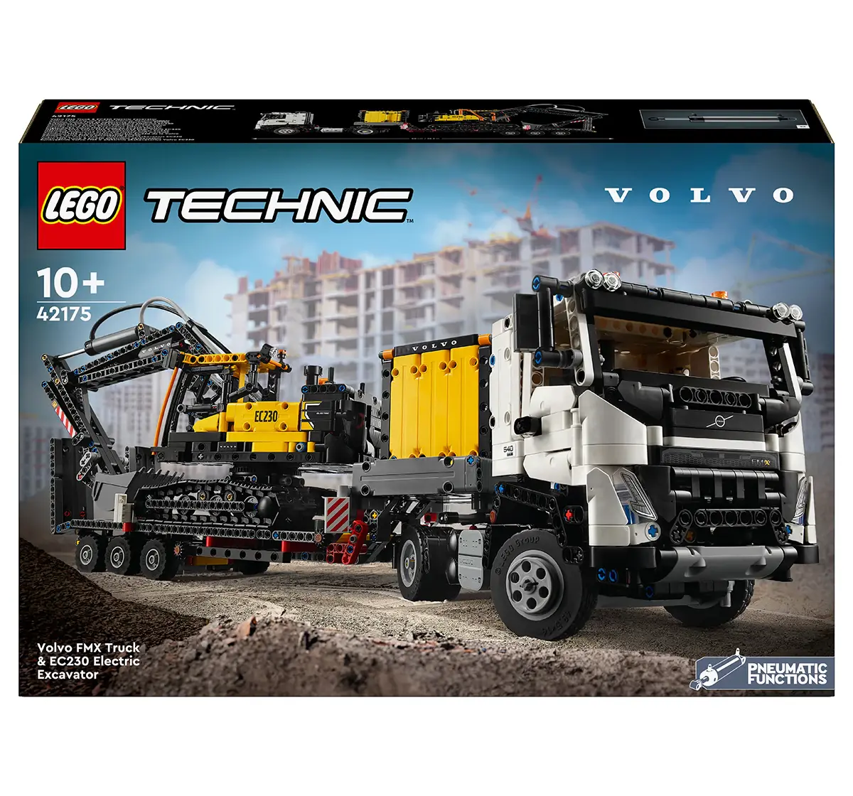 LEGO Technic Volvo FMX Truck & EC230 Electric Excavator 42175 (2274 Pieces), 10Y+