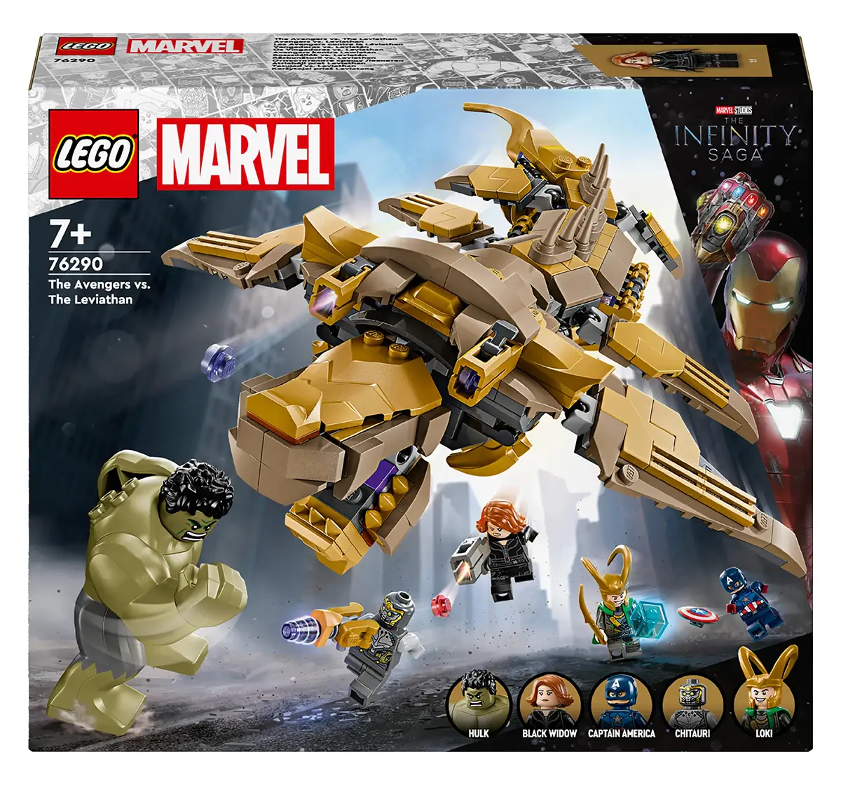 LEGO Marvel The Avengers vs. The Leviathan Playset 76290 (347 Pieces), 7Y+