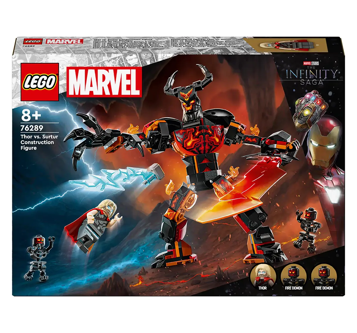 LEGO Marvel Thor vs. Surtur Construction Figure Toy 76289 (245 Pieces), 8Y+