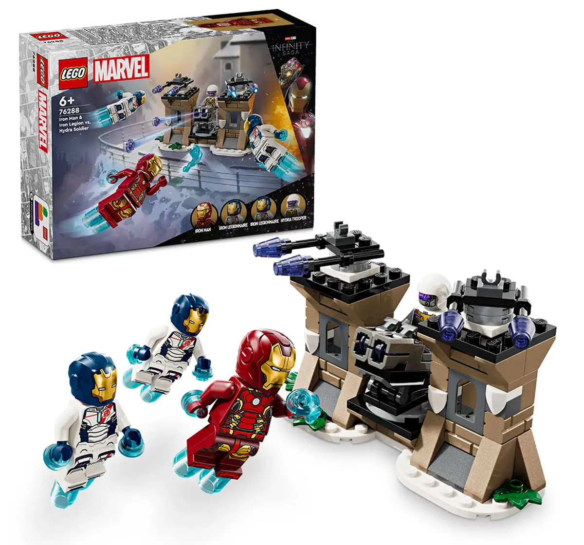 LEGO Marvel Iron Man & Iron Legion vs. Hydra Soldier 76288 (135 Pieces), 6Y+