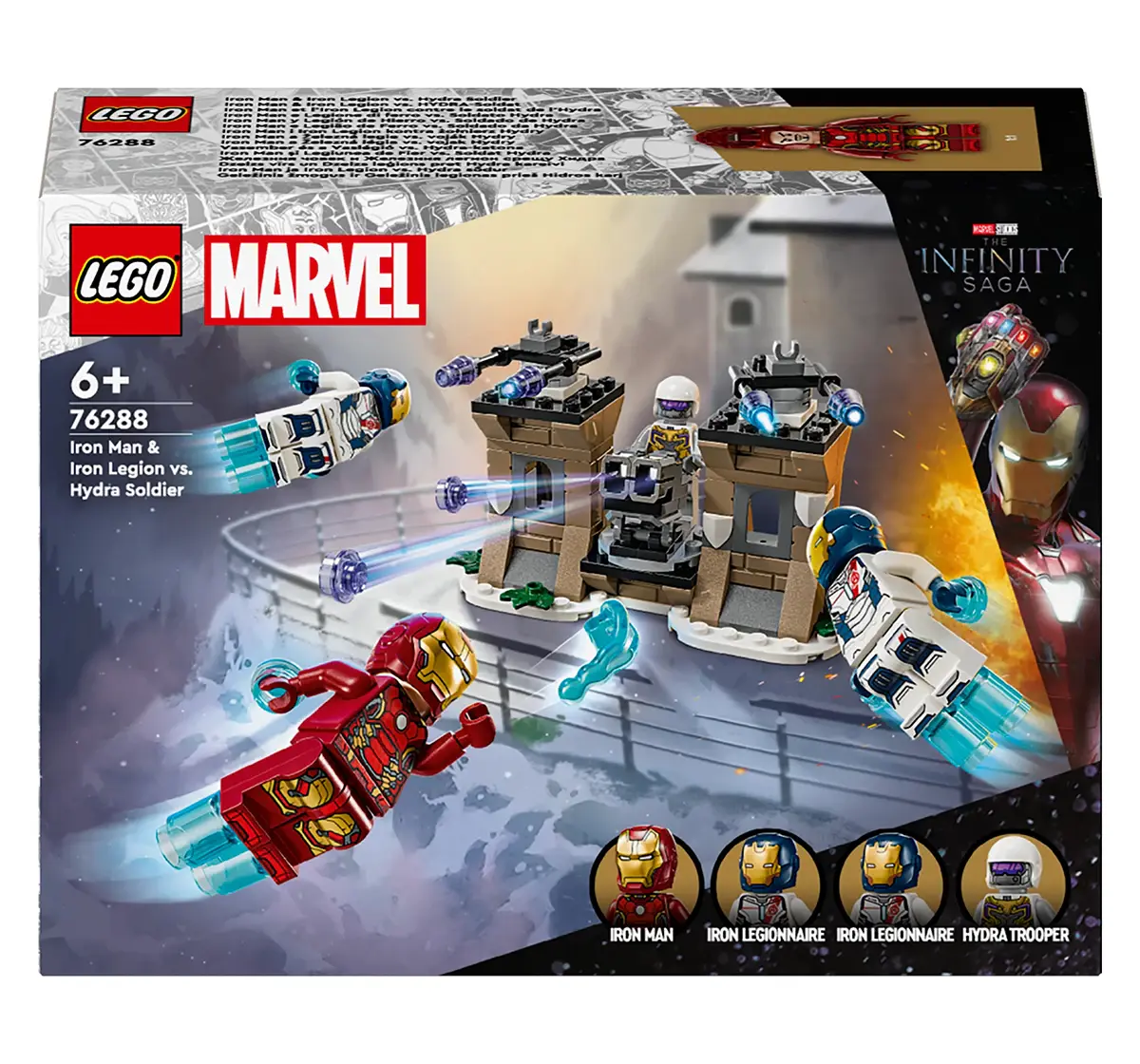 LEGO Marvel Iron Man & Iron Legion vs. Hydra Soldier 76288 (135 Pieces), 6Y+