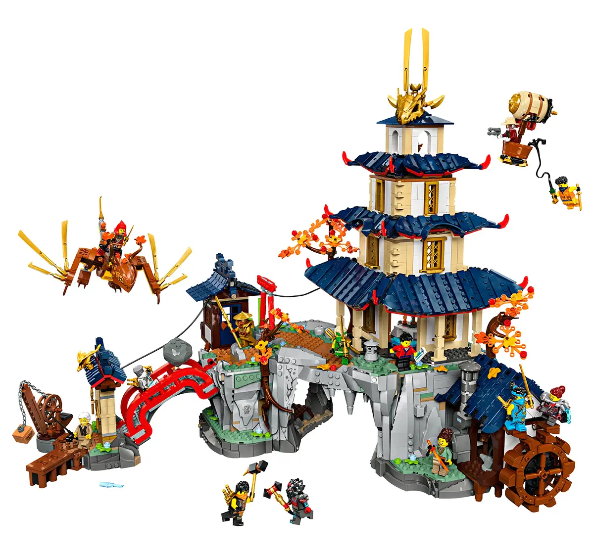 LEGO NINJAGO Tournament Temple City Adventure Toy Set 71814 (3489 Pieces), 14Y+