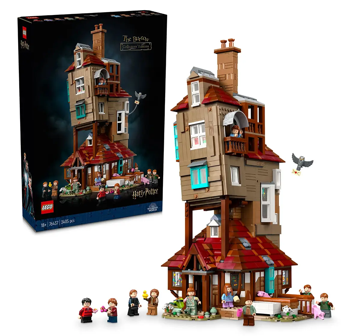 LEGO Harry Potter The Burrow – Collectors’ Edition 76437 (2405 Pieces), 18Y+