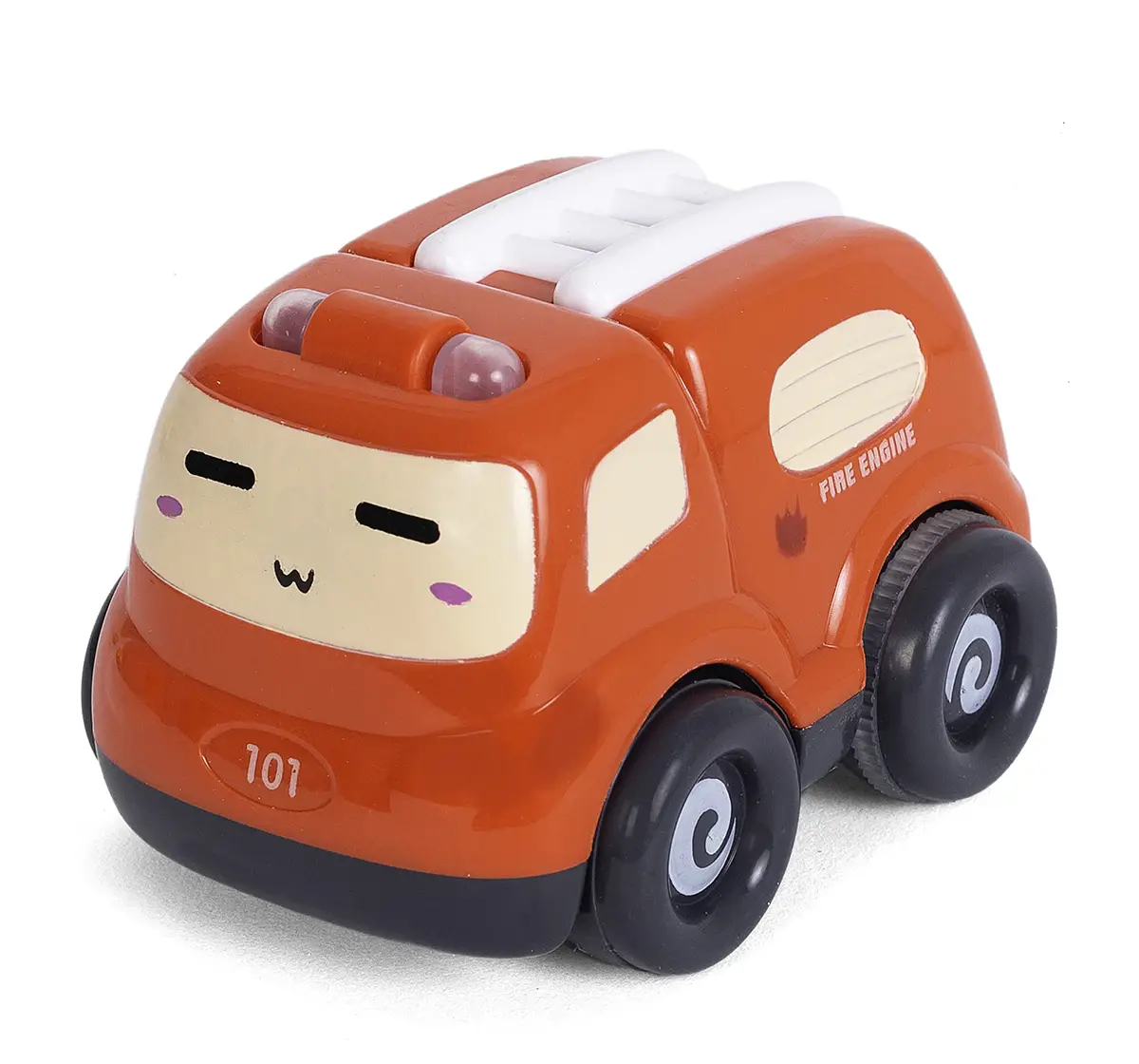 Shooting Star Light & Siren Vehicle Toys for Kids, Friction Powered Running Cars Pack of 4, 24M+