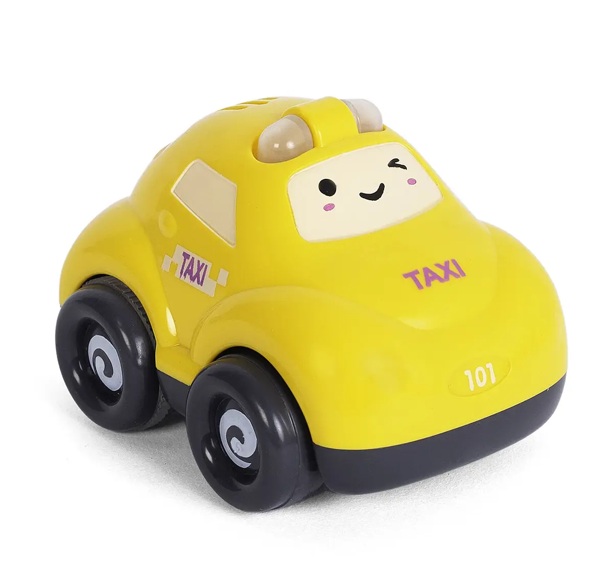 Shooting Star Light & Siren Vehicle Toys for Kids, Friction Powered Running Cars Pack of 4, 24M+
