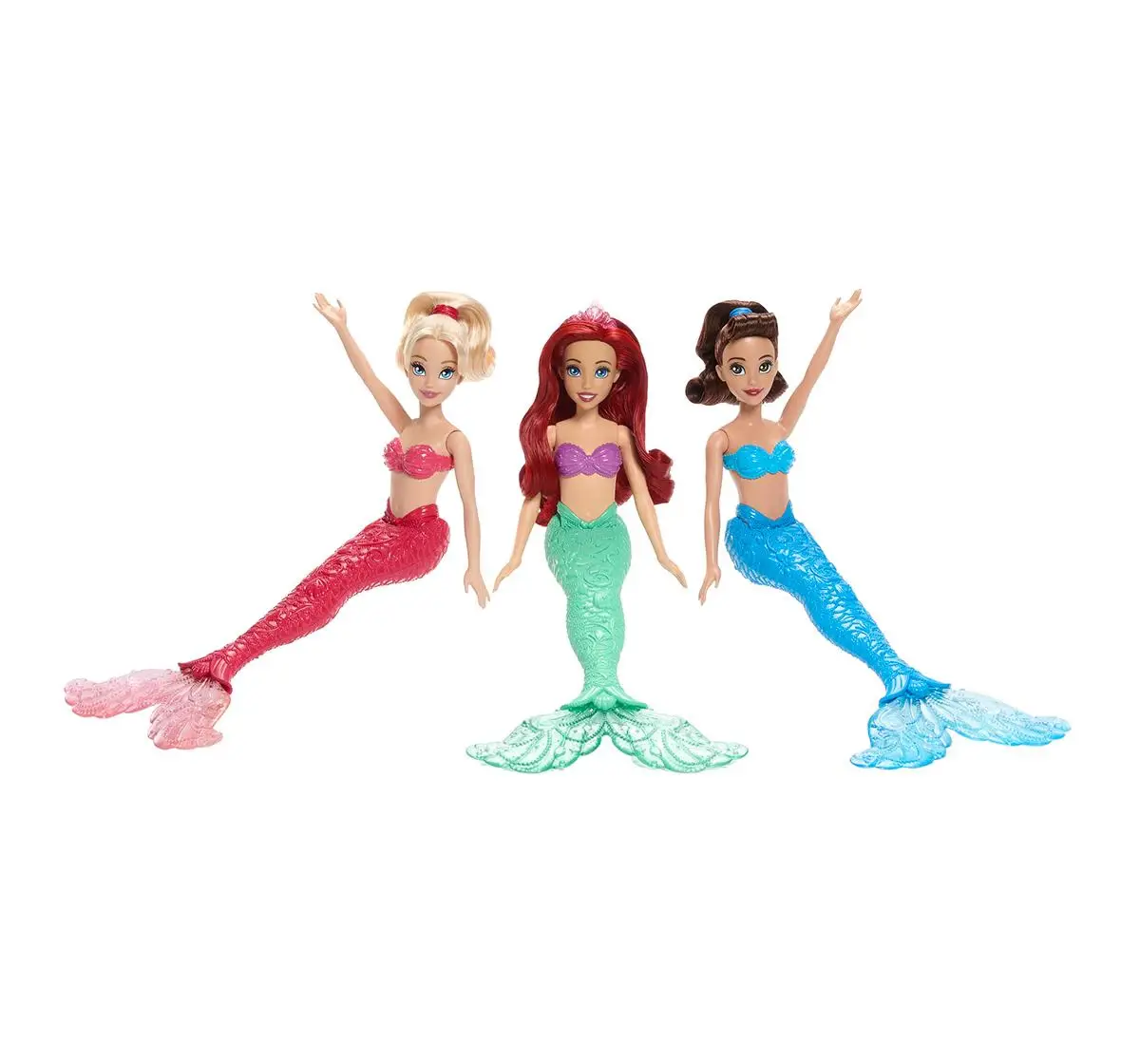 Disney Princess Ariel & Sisters Fashion Dolls, Pack of 3, 3Y+