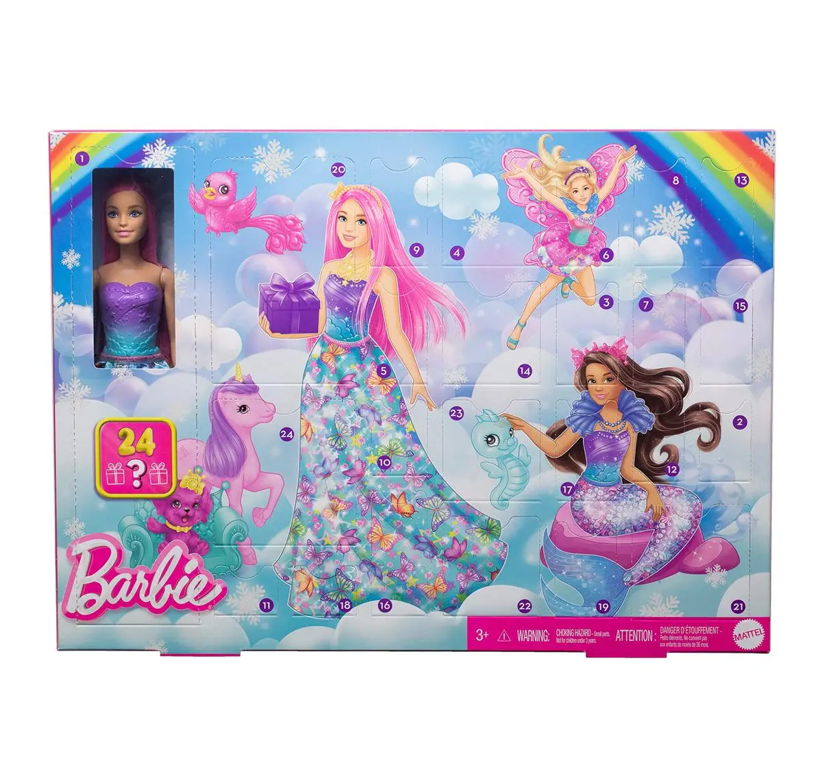 Barbie Fantasy Advent Calendar, Multicolour, 3Y+
