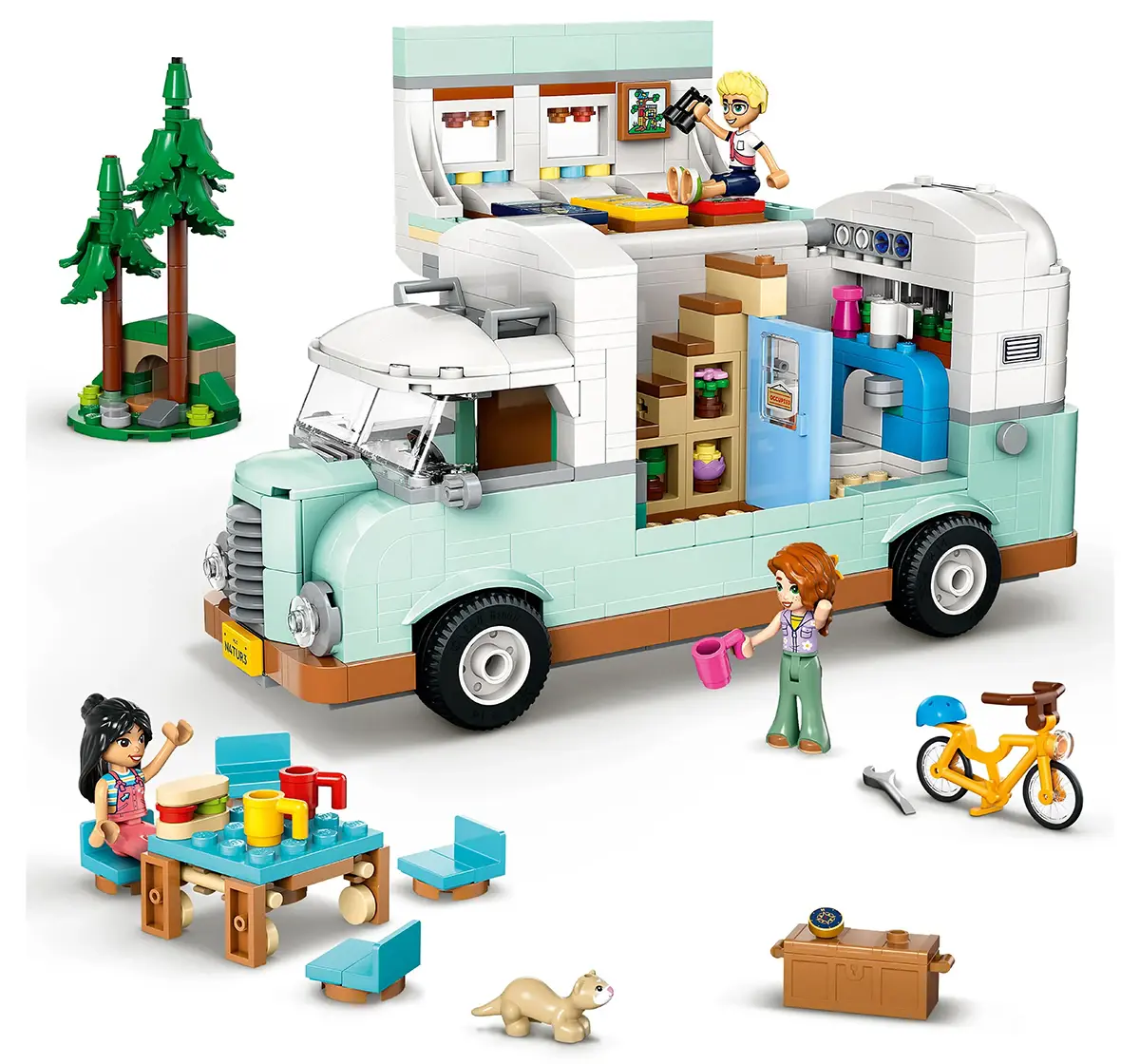 LEGO Friends Friendship Camper Van Adventure Role-Play Building Set 42663 Building Blocks Toys for 7Y+