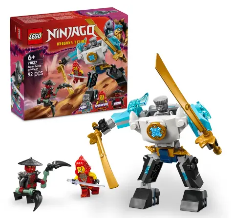 LEGO Ninjago Zane's Battle Suit Mech Pretend Play Toy Set 71827 Building Blocks Toys for 6Y+